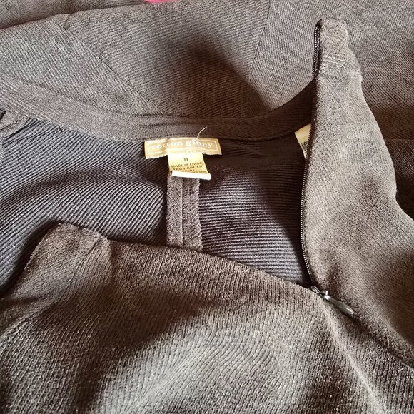 Cotton Ginny - Vintage Corduroy Brown Button Up Top & Skirt Set - Picture 12 of 14